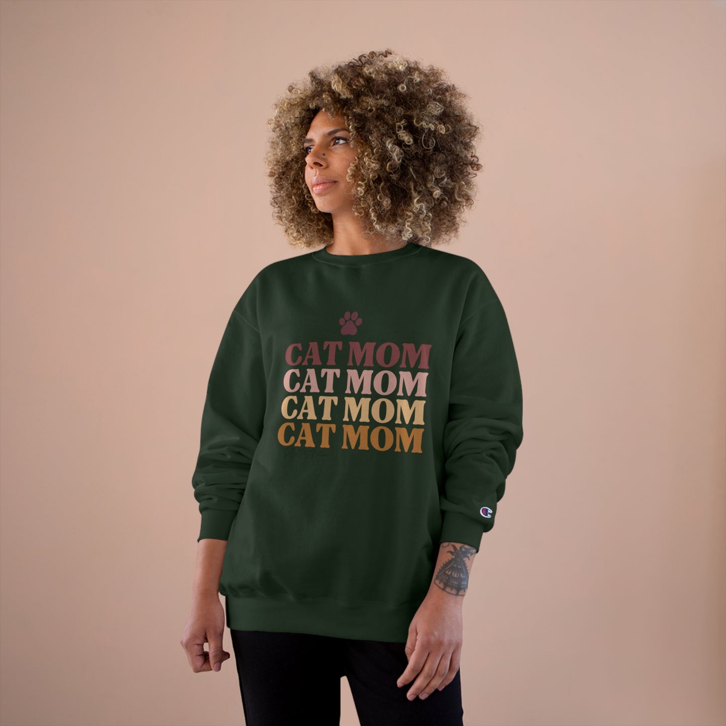 “Cat Mom” Champion Crewneck