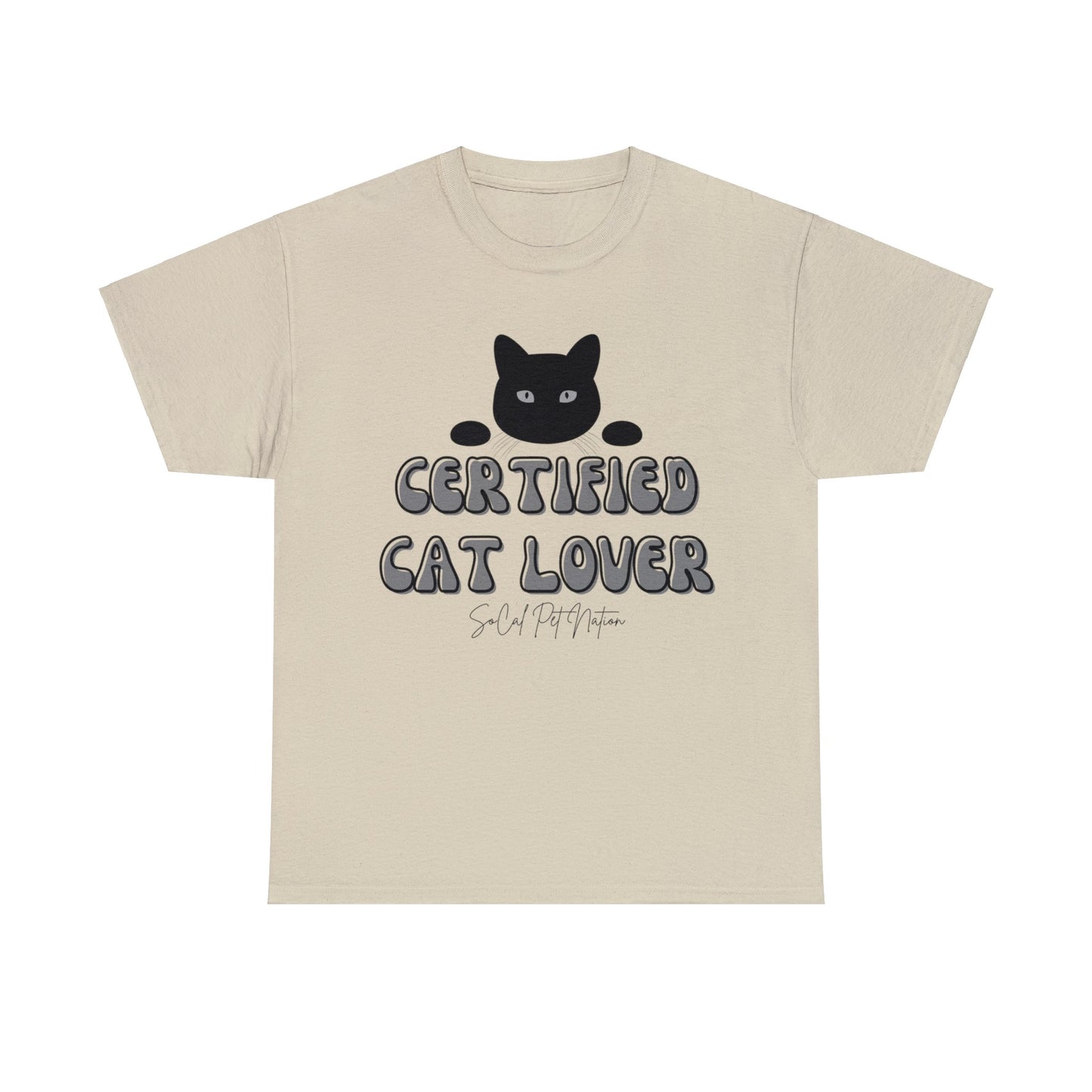 Certified Cat Lover Cotton Tee