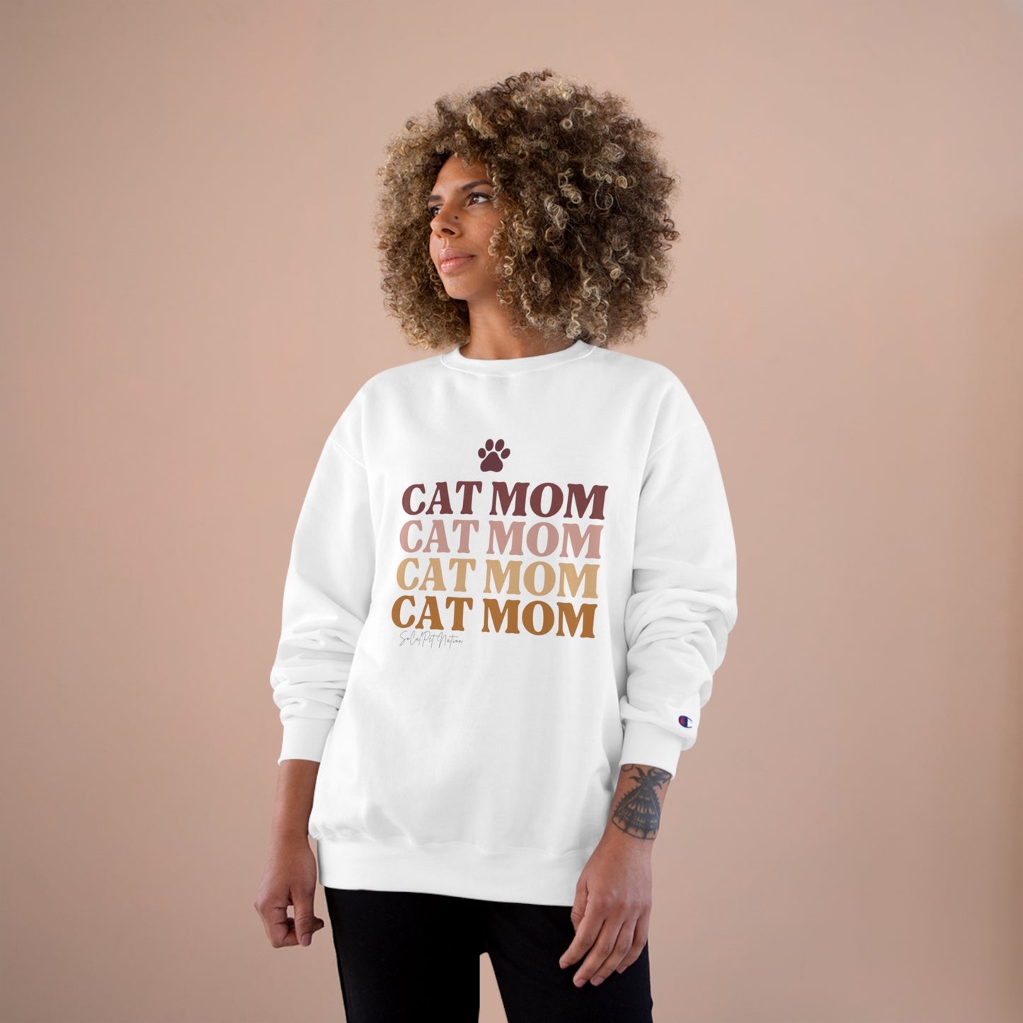 “Cat Mom” Champion Crewneck