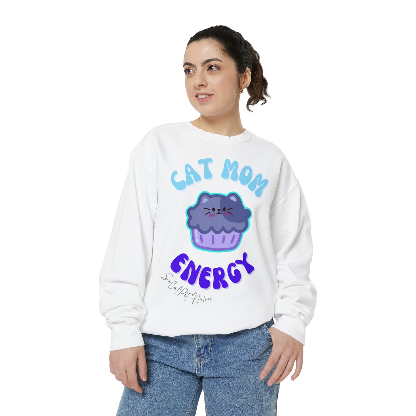 “Cat Mom Energy” Crewneck