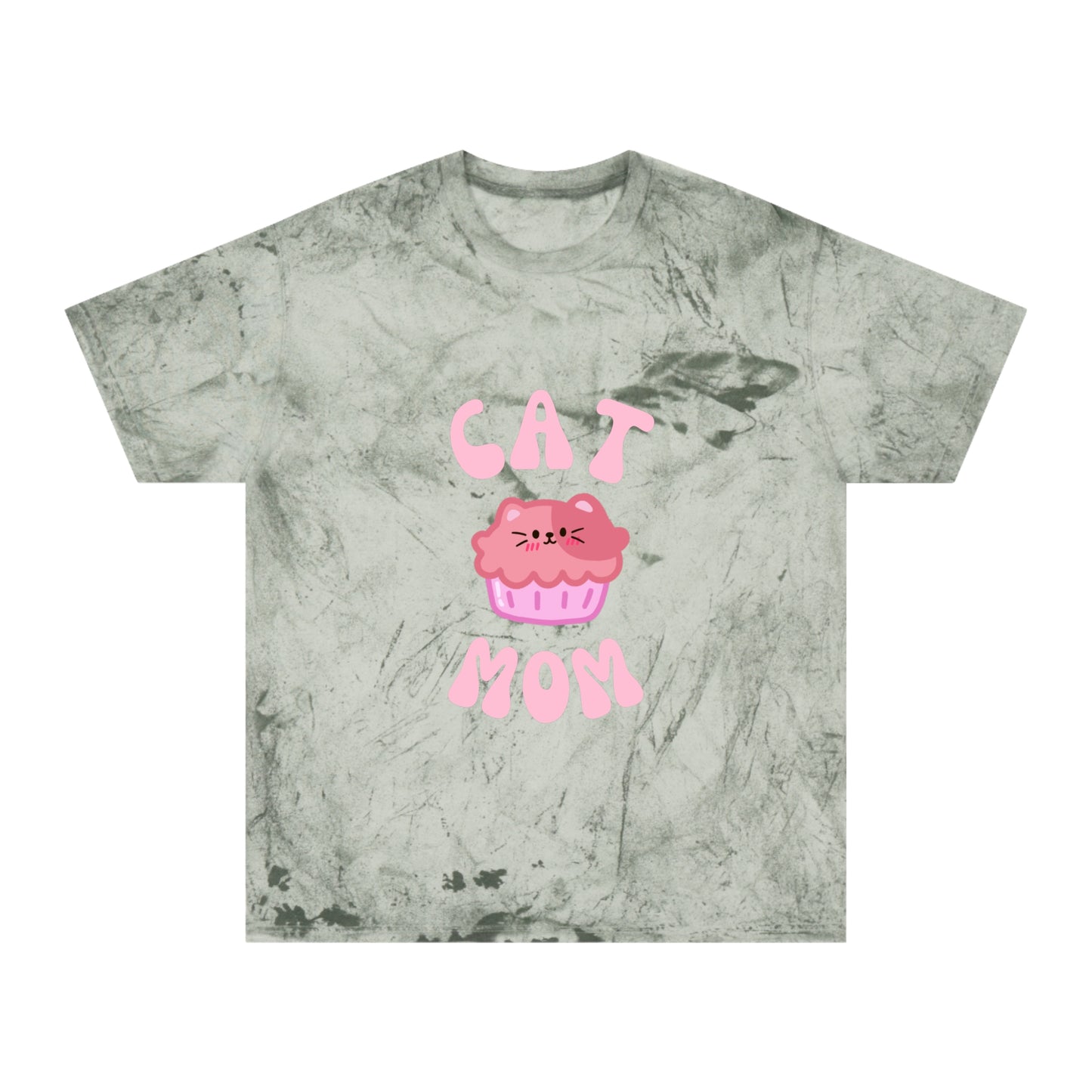 “Cat Mom” Tye Dye Color Blast T-Shirt