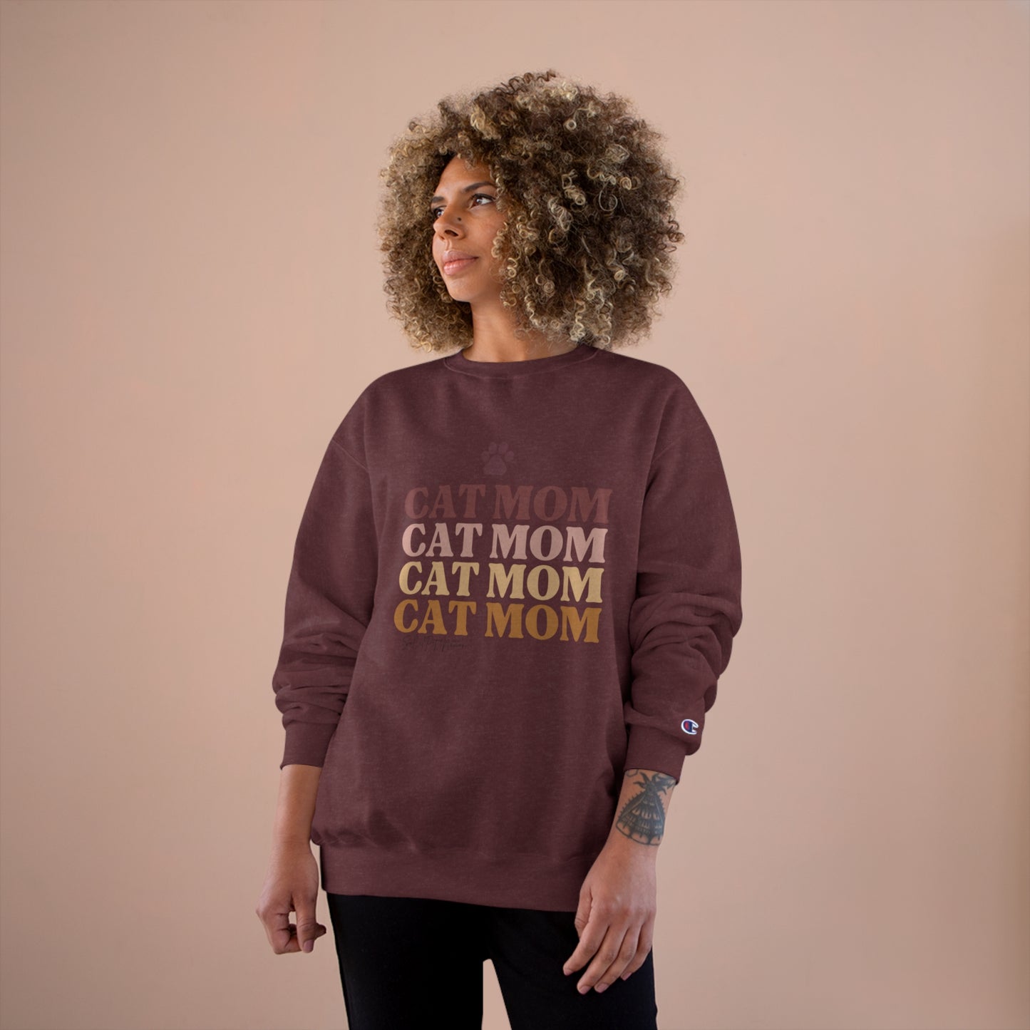 “Cat Mom” Champion Crewneck