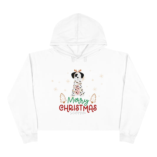 “Merry Christmas Dog” Crop Hoodie