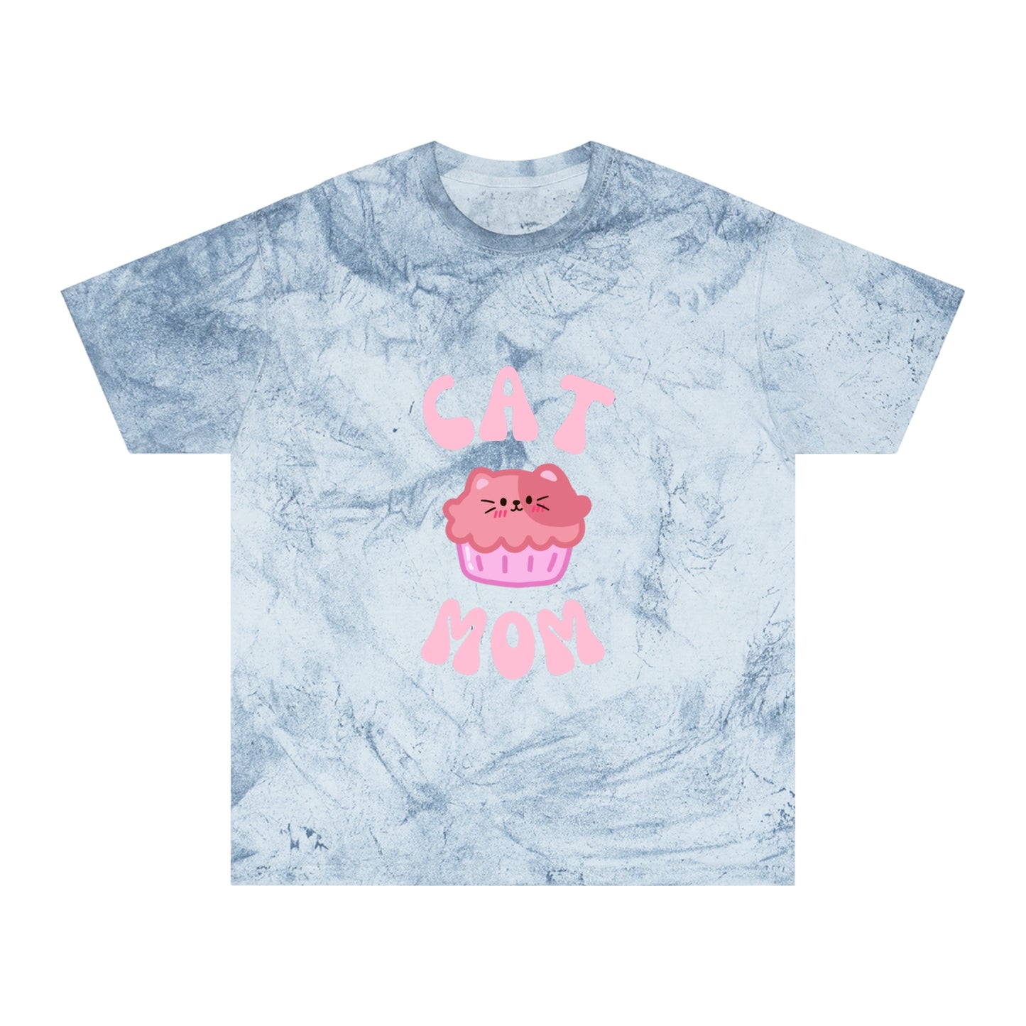 “Cat Mom” Tye Dye Color Blast T-Shirt