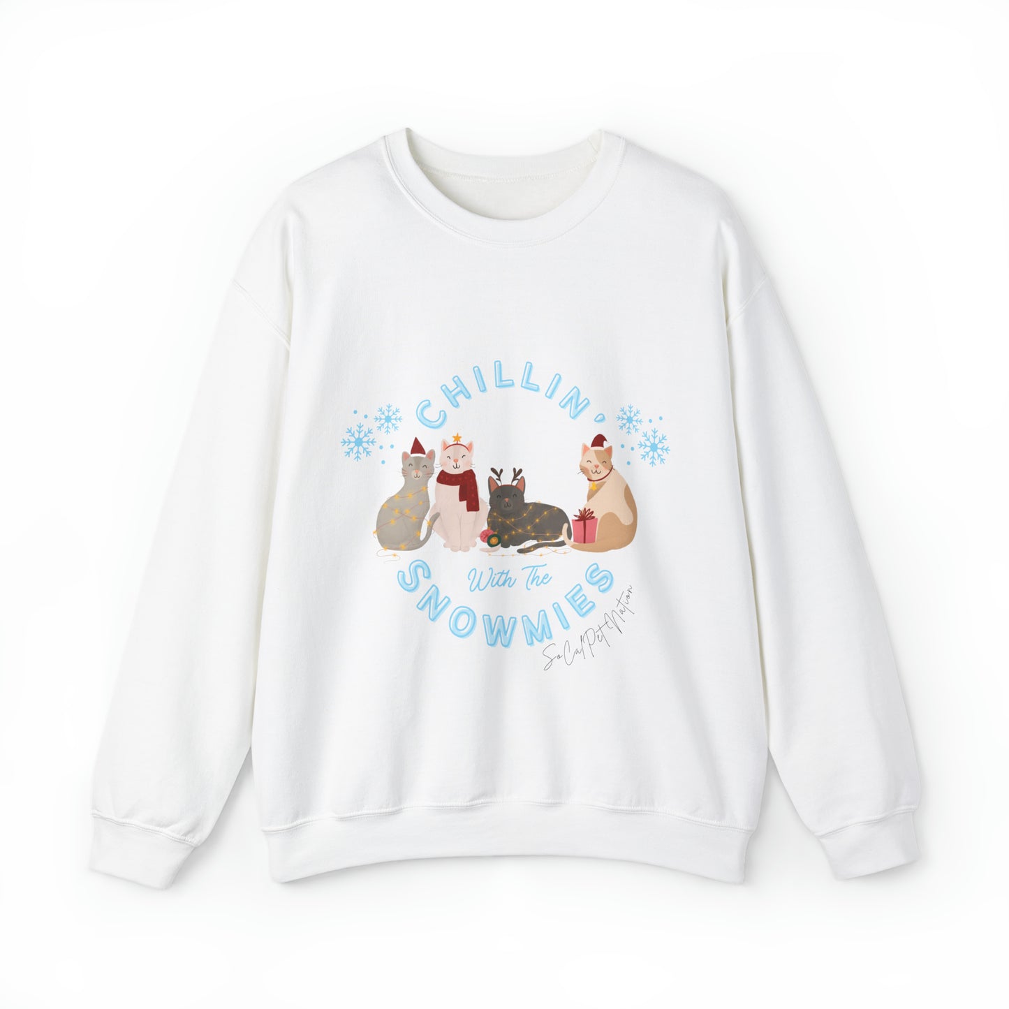 “Chillin with the Snowmies Cats” Crewneck