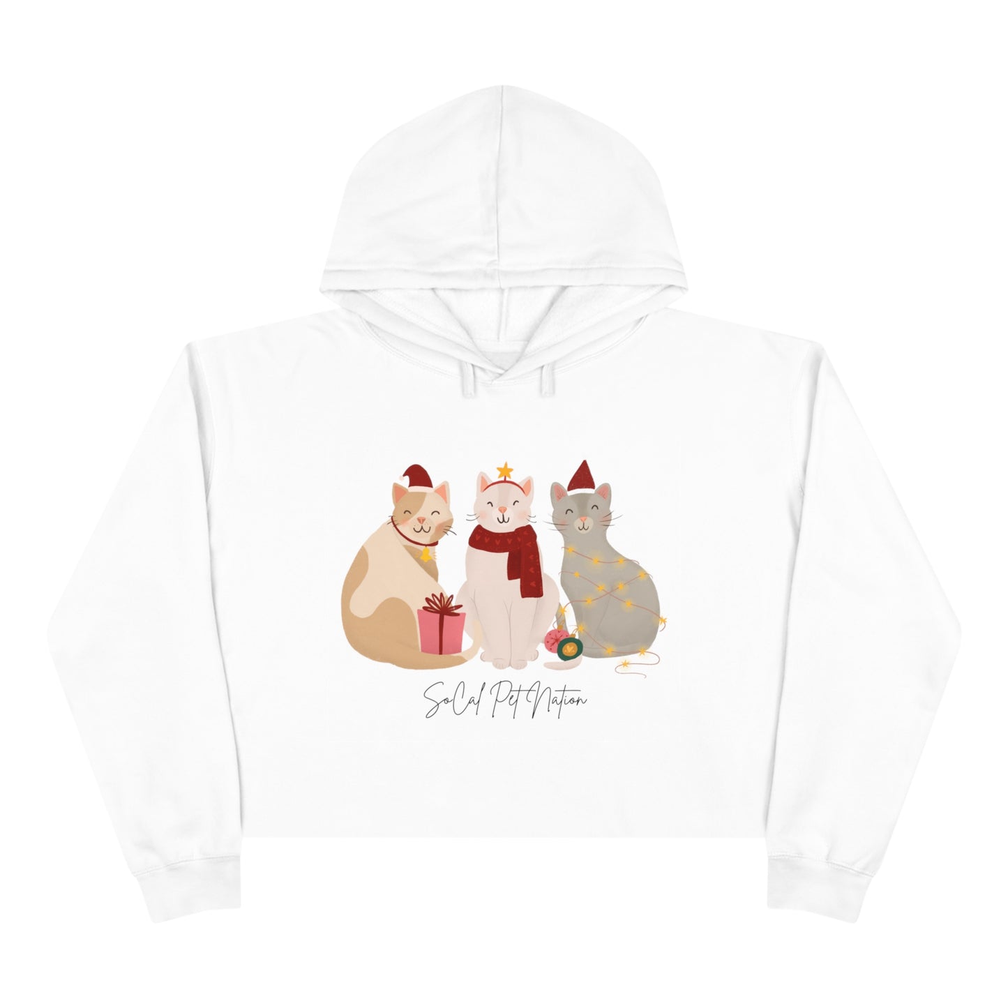 Cat Crop Hoodie