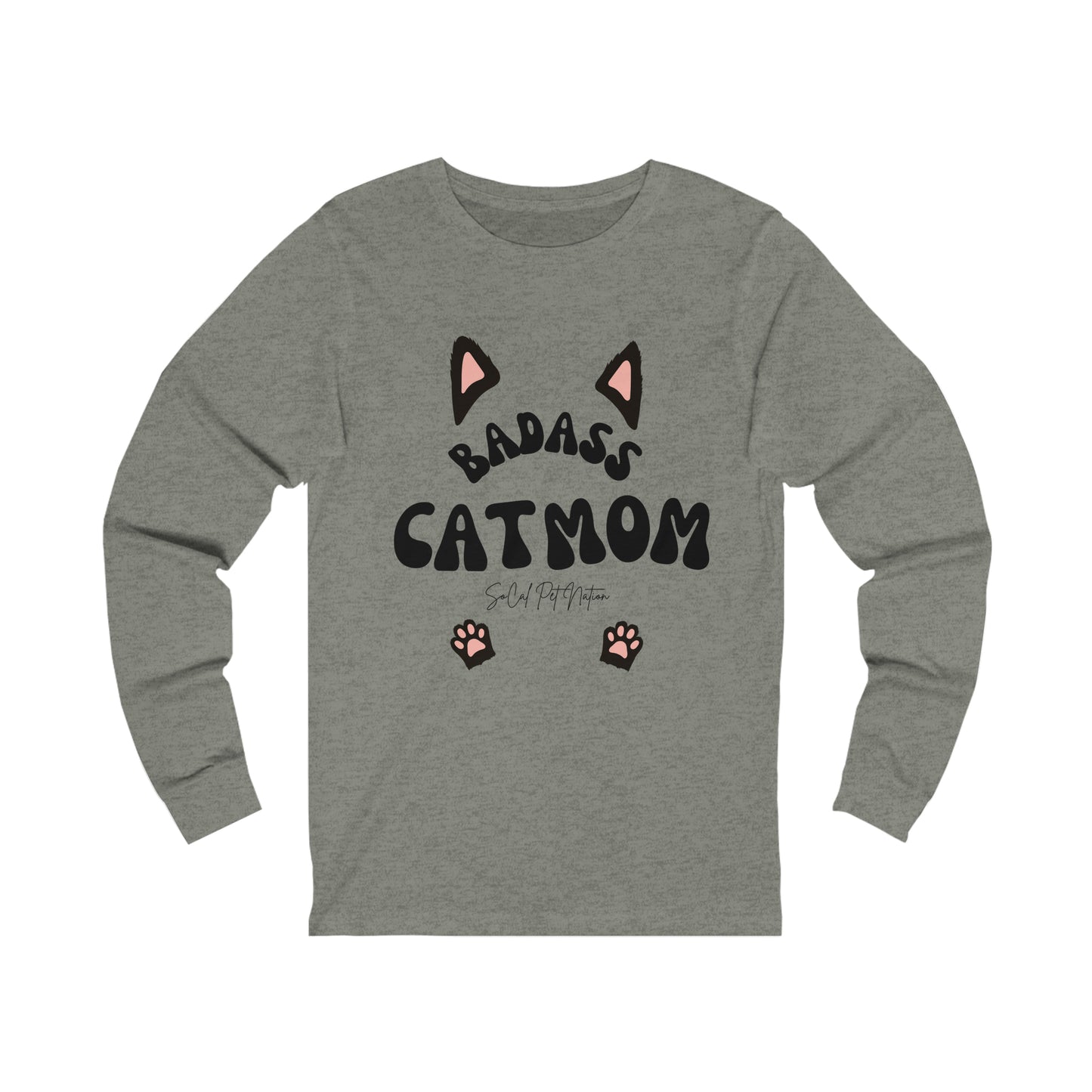 BadAss Cat Mom Long Sleeve Tee