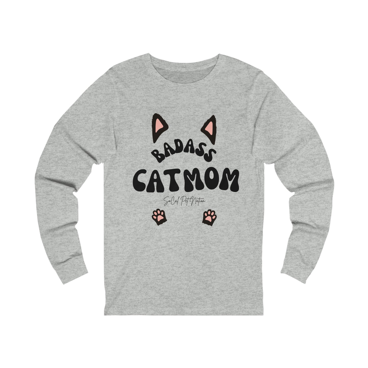 BadAss Cat Mom Long Sleeve Tee