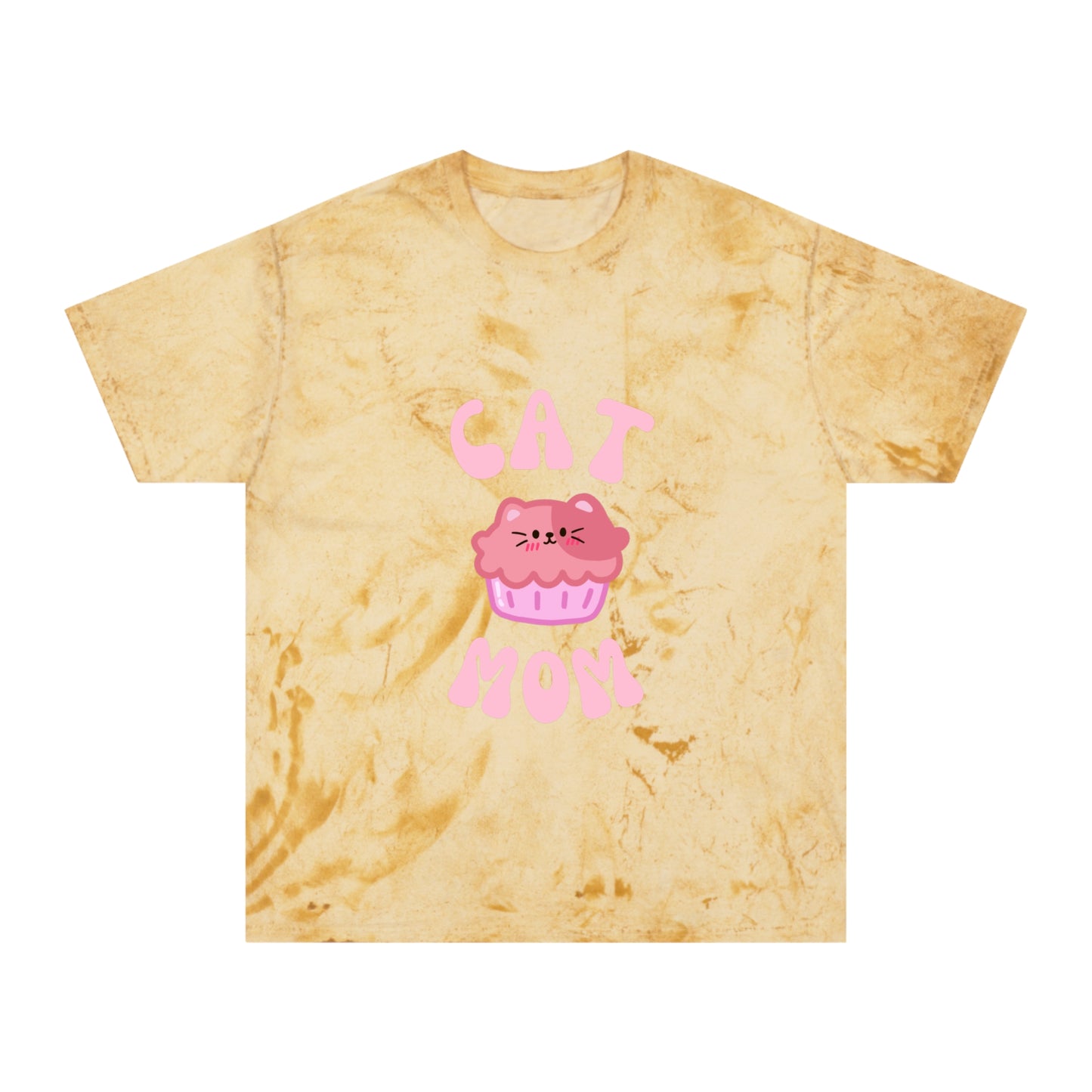 “Cat Mom” Tye Dye Color Blast T-Shirt