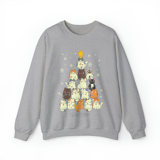 "Merry Catmas" Unisex Heavy Blend™ Crewneck Sweatshirt