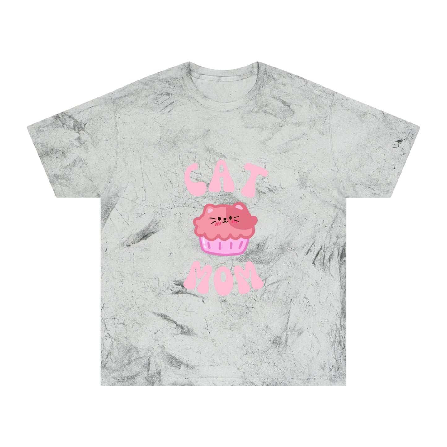 “Cat Mom” Tye Dye Color Blast T-Shirt