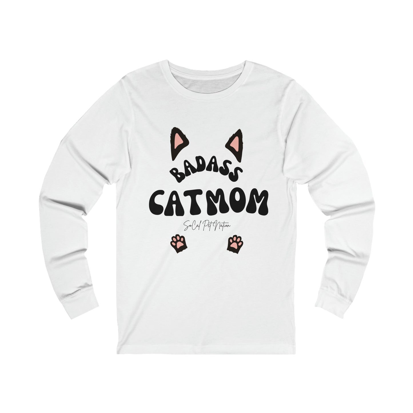 BadAss Cat Mom Long Sleeve Tee