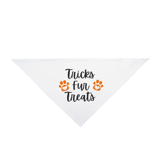 "Tricks Fur Treats" Pet Bandana