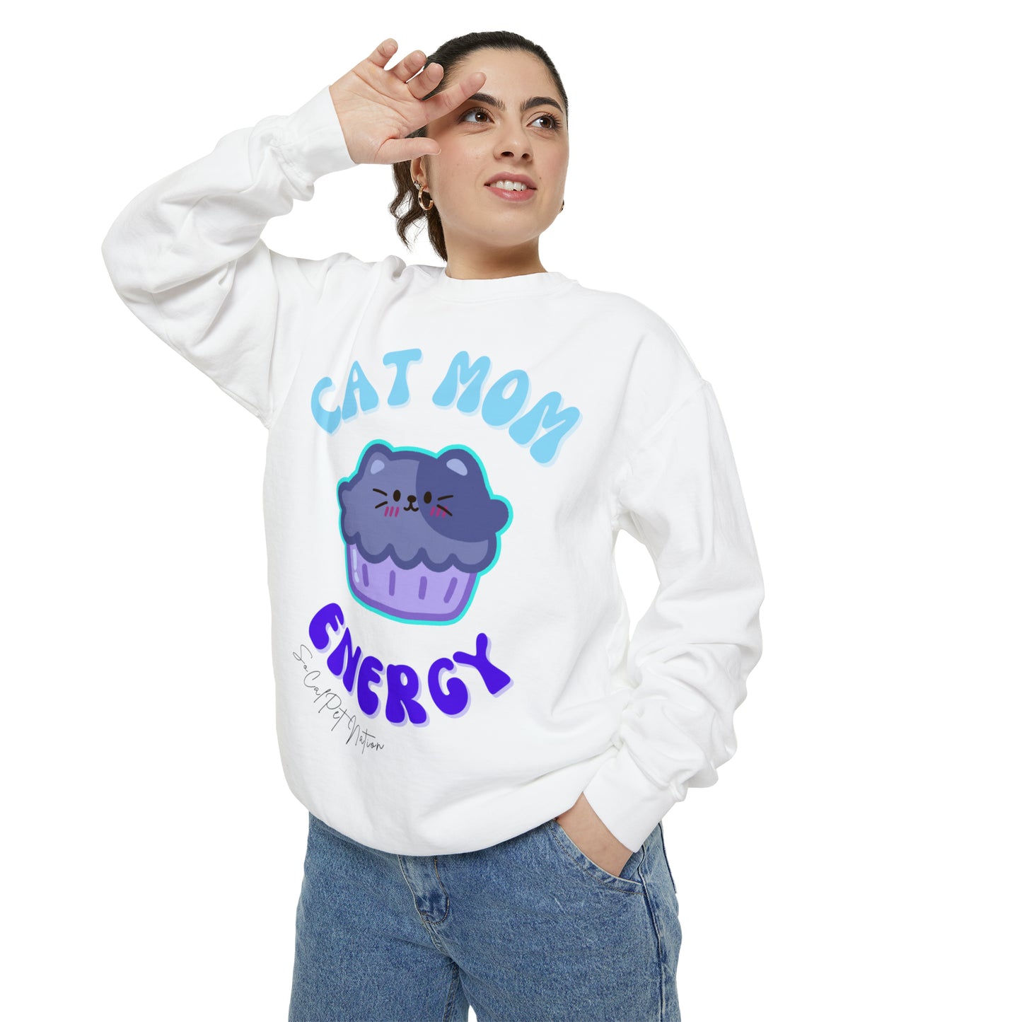 “Cat Mom Energy” Crewneck