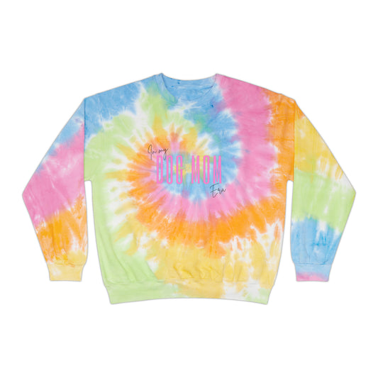 "In My Dog Mom Era" Unisex Tie-Dye Sweatshirt