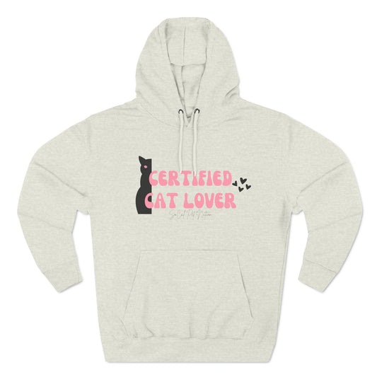 Certified Cat Lover Premium Pullover Hoodie