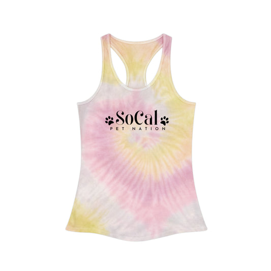 "SoCal Pet Nation" Tie Dye Racerback Tank Top