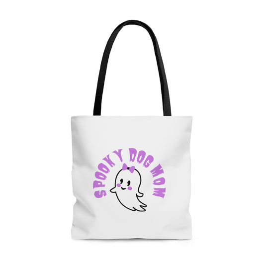 Ghost Spooky Dog Mom Tote