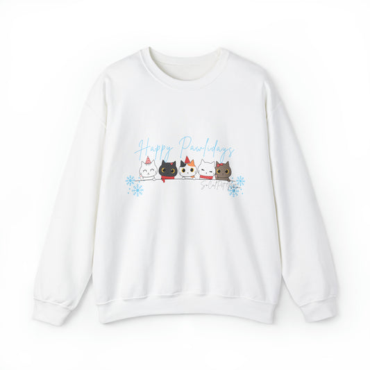 “Happy Pawlidays Cats” Crewneck