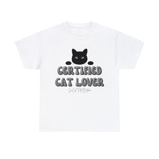 Certified Cat Lover Cotton Tee