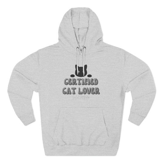 Certified Cat Lover Premium Pullover Hoodie