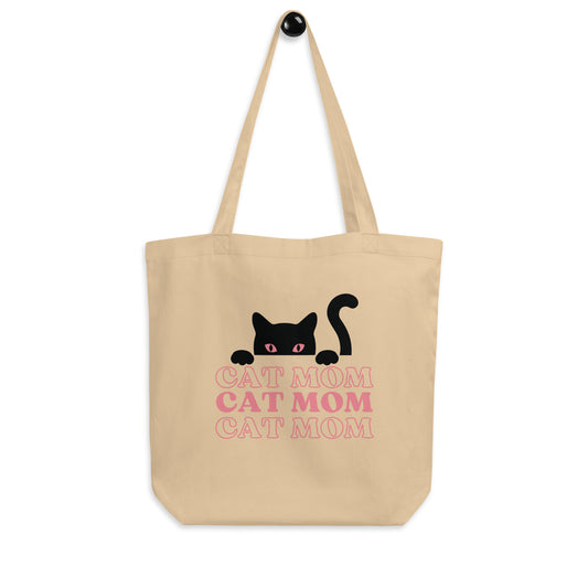 "Cat Mom" Eco Tote Bag