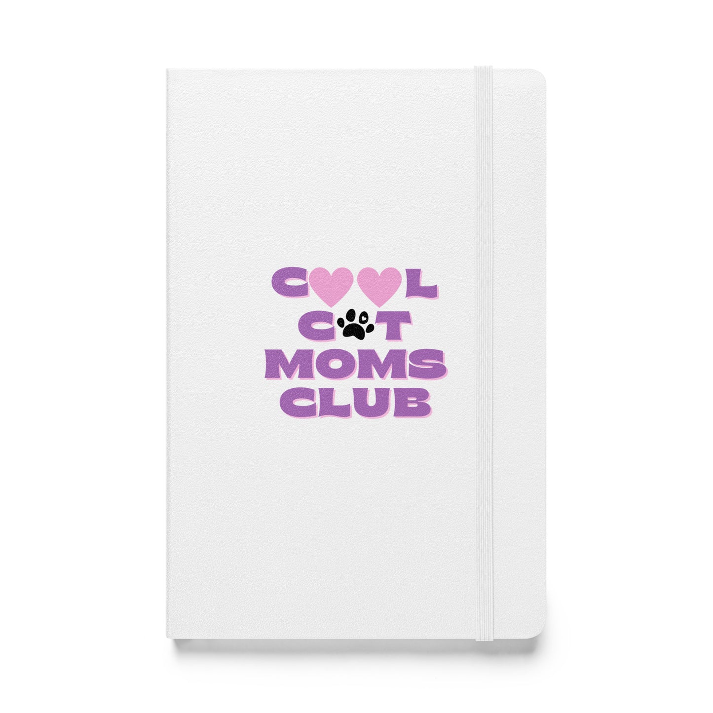 "Cool Cat Moms Club" Hardcover bound notebook