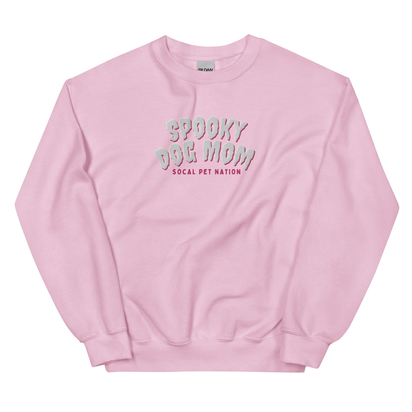 “Spooky Dog Mom” Embroidered Sweatshirt