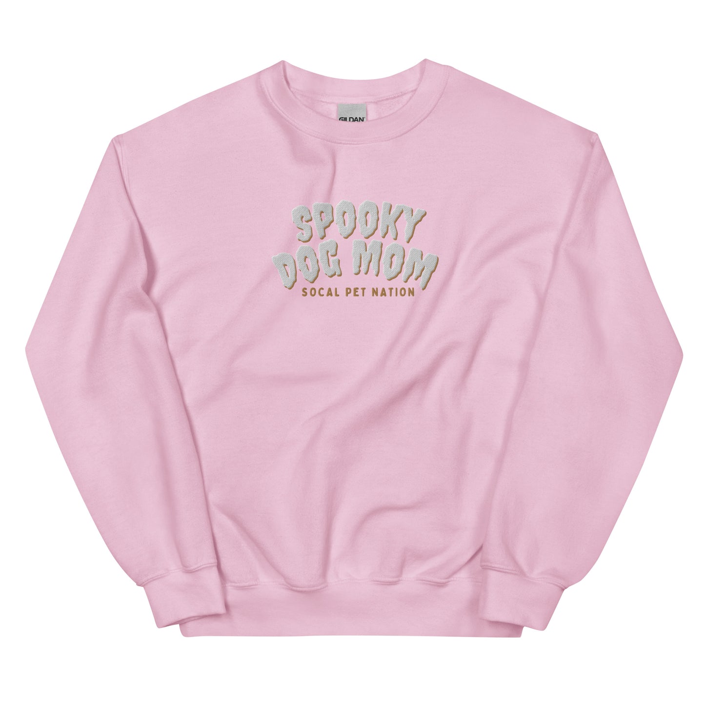 “Spooky Dog Mom” Embroidered Sweatshirt