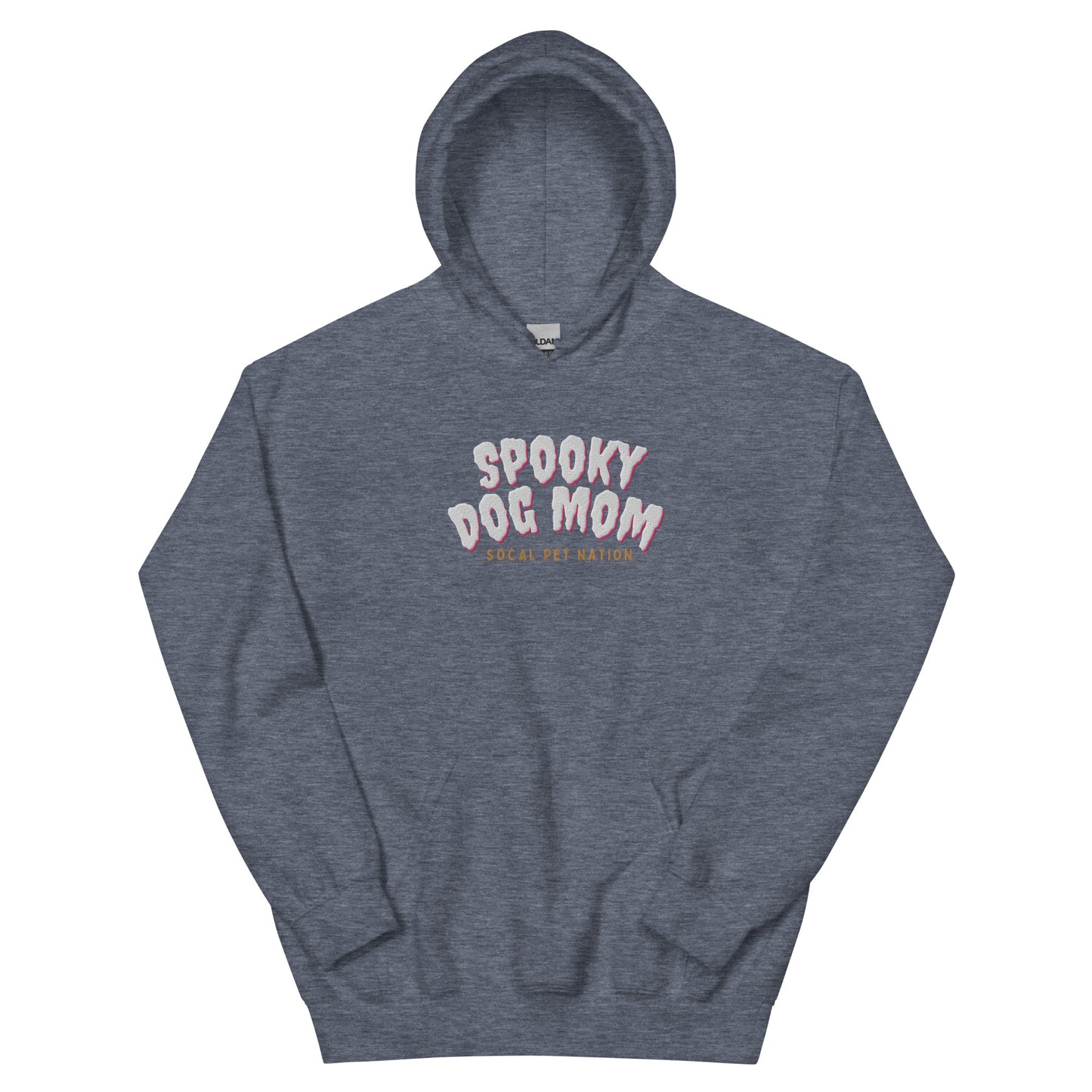 “Spooky Dog Mom” Embroidered Hoodie