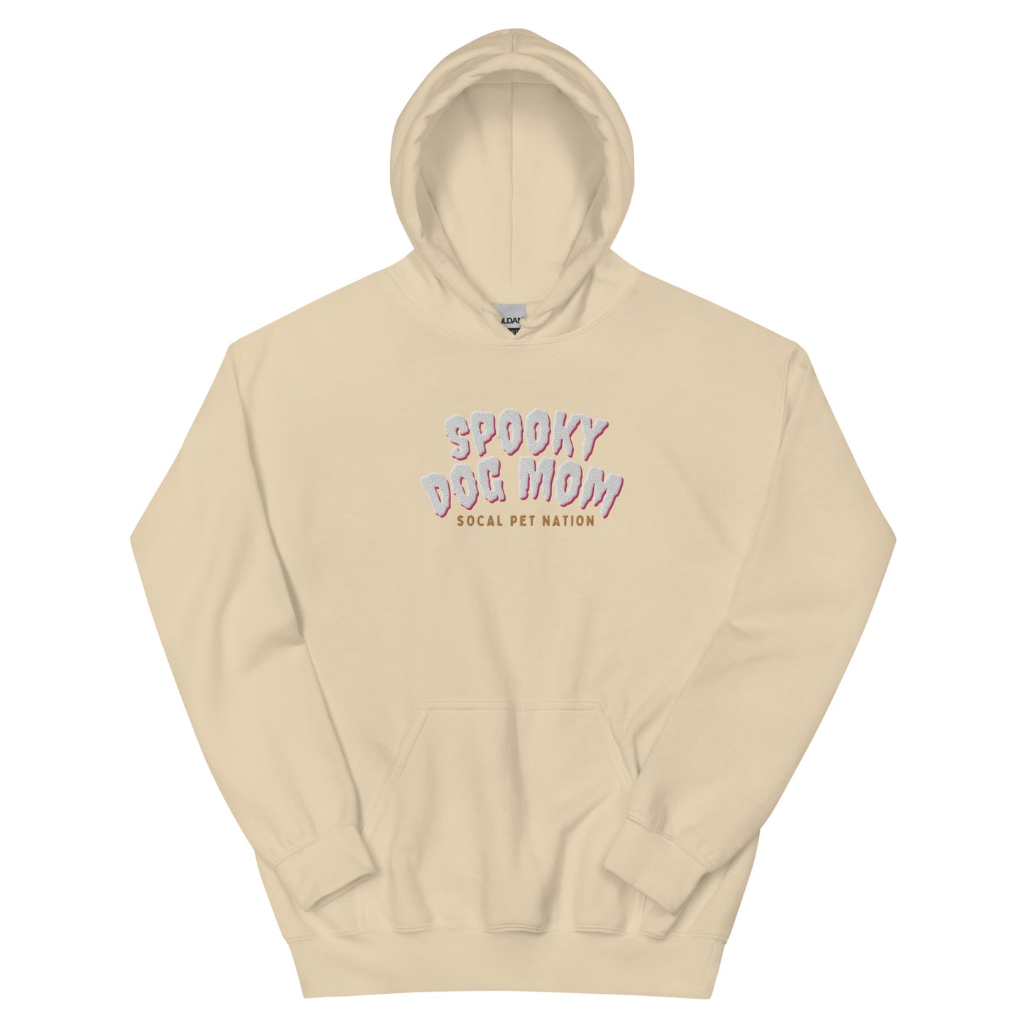 “Spooky Dog Mom” Embroidered Hoodie