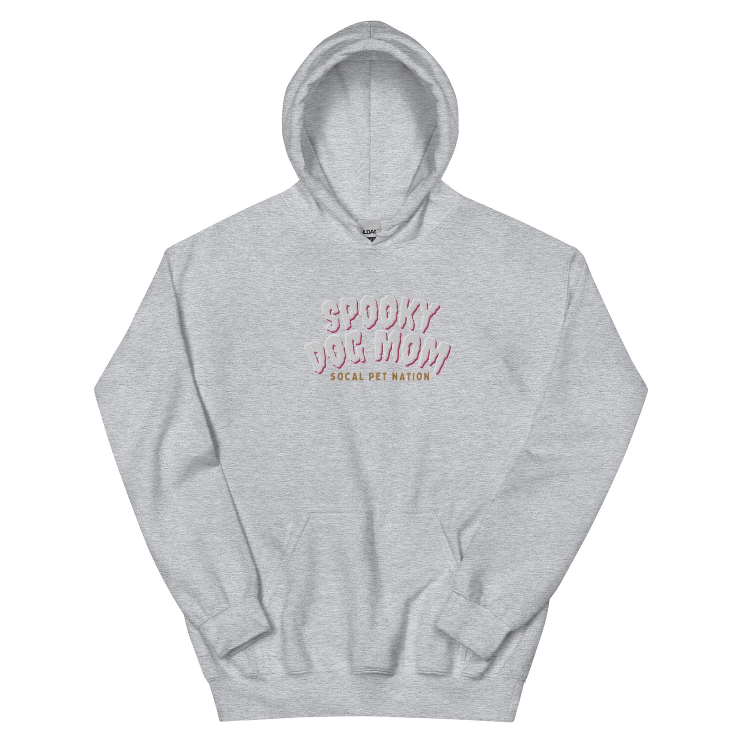 “Spooky Dog Mom” Embroidered Hoodie