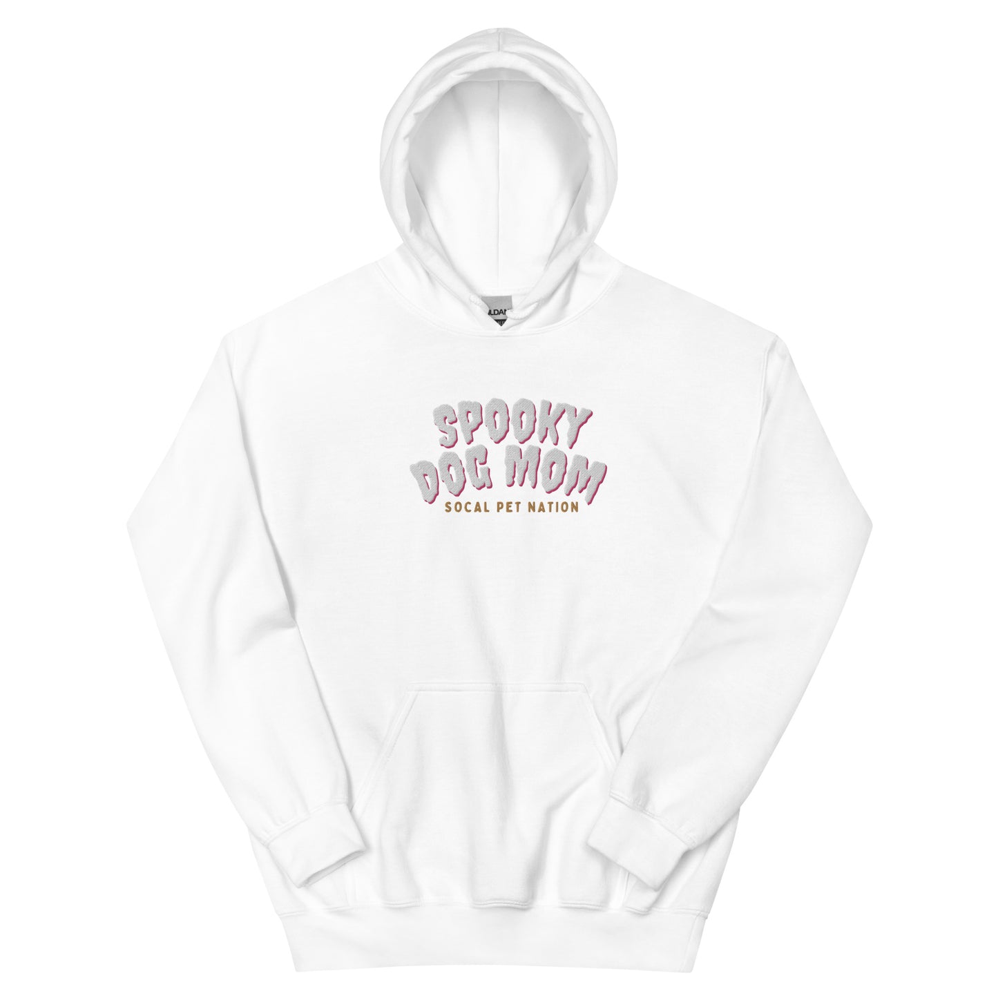 “Spooky Dog Mom” Embroidered Hoodie