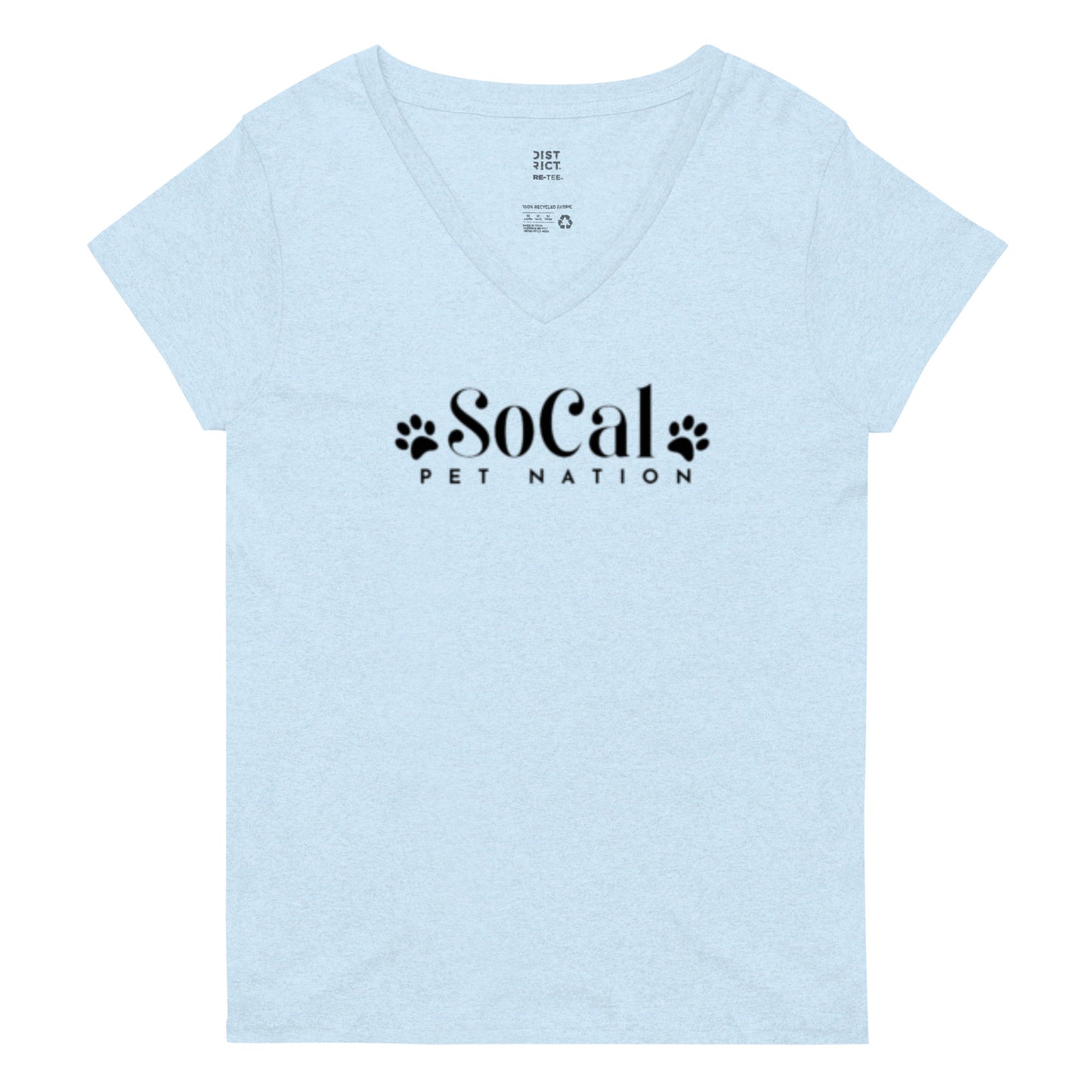 "SoCal Pet Nation" Women’s recycled V-Neck T-shirt