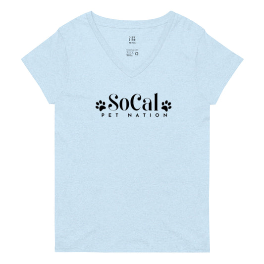 "SoCal Pet Nation" Women’s recycled V-Neck T-shirt