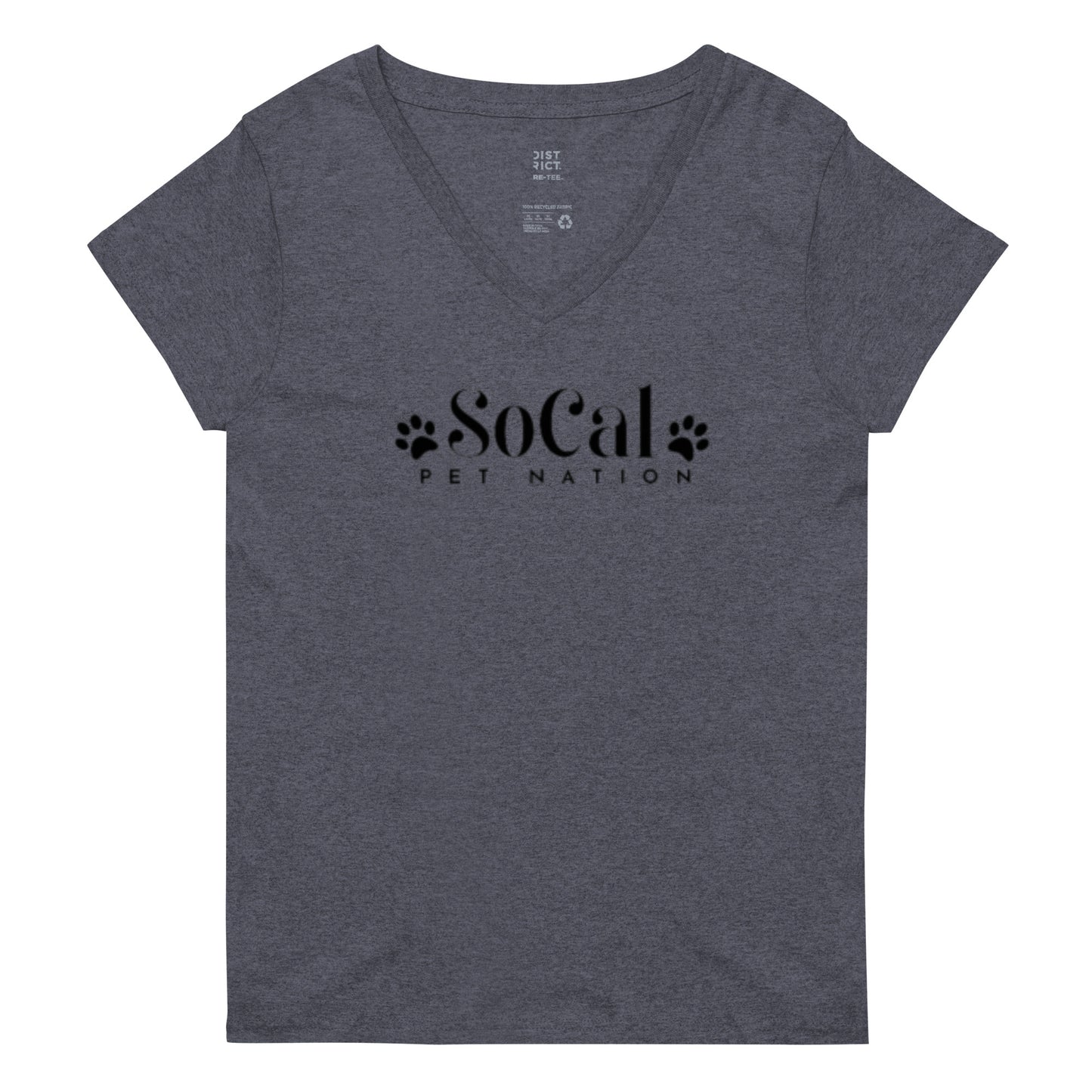 "SoCal Pet Nation" Women’s recycled V-Neck T-shirt