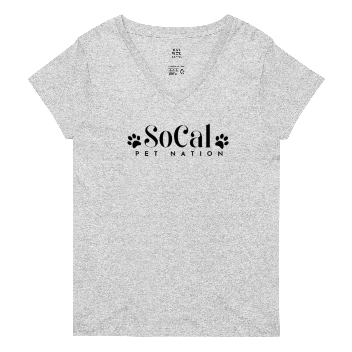 "SoCal Pet Nation" Women’s recycled V-Neck T-shirt